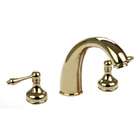 dynasty hardware roman tub faucet with vintage levers polished brass