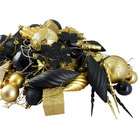   Club Pack of Shatterproof Swanky Black & Gold Christmas Ornaments