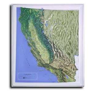  California Topographic Relief Map Toys & Games