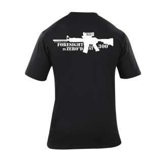   Tactical T Shirts 40133B Black Grey Hindsight is 20/20 Cotton Jersey