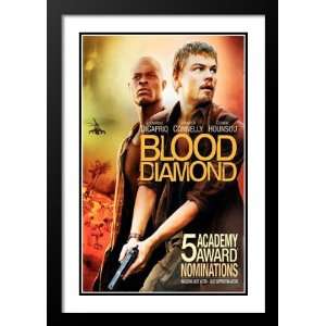  Blood Diamond Framed and Double Matted 32x45 Movie Poster 