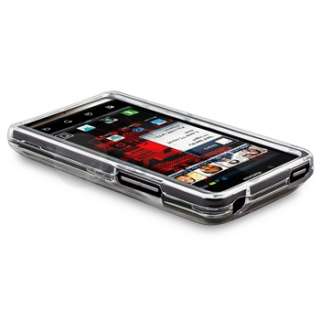 6in 1 Snap on Rubber Hard Skin Phone Case Cover For Motorola Droid 