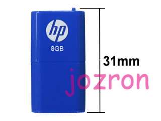 HP v240b 8GB 8G USB Flash Drive Mini Mobile Disk Blue  