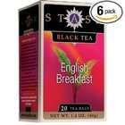   Stash Premium English Breakfast Black Tea, Tea Bags, 20 Count Boxes