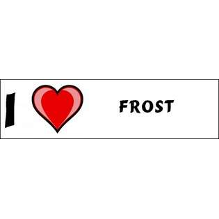 Love Frost Bumper Sticker (3x12)  SHOPZEUS Computers & Electronics 