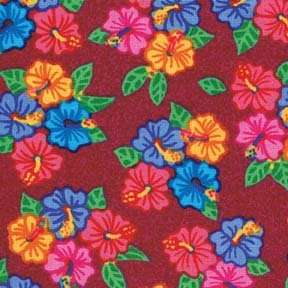 Summer Fun Red Hibiscus Quilt Fabric 284D FQ  