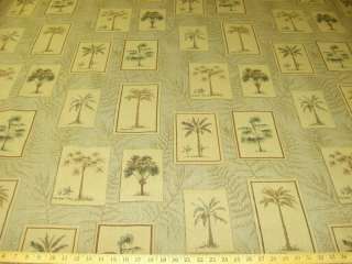 Royal Palm, palm tree tapestry upholstery fabric color teak ft952 