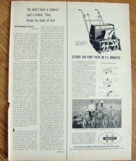 1963 Huffy Bicycle & Snow Wolf Snowblower Ad  