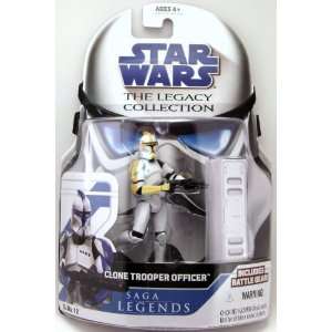  2008 Legacy SL12 Clone Trooper Officer (Yellow) C8/9 Toys 