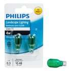 Philips 416057 Landscape Lighting 4 Watt T5 12 Volt Green Wedge Base 