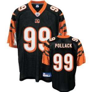  David Pollack Black Reebok NFL Replica Cincinnati Bengals 