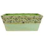 DDI Sage Green Rectangle Accent Planter(Pack of 4)