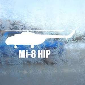  Mi 8 HIP White Decal Military Soldier Laptop Window White 
