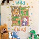 Dimensions Baby Hugs Wild Thing Quilt Stamped Cross Stitch Kit 34x43
