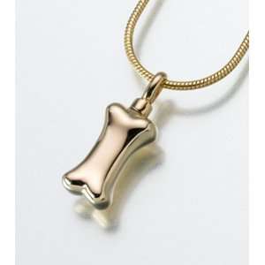  Gold Vermeil Dog Bone Cremation Jewelry Jewelry