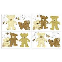 Eddie Bauer Teddy Bear Wall Decals (4 Pack)   NoJo   Babies R Us