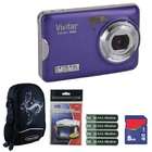 Vivitar Vivicam VX029 10.1MP Grape Purple HD Digital Camera 8GB Kit
