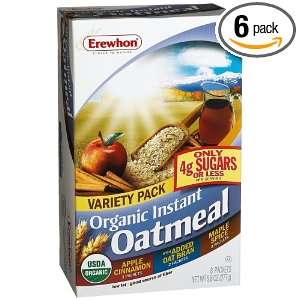   Oatmeal Variety Pack Hot Cereal, 8 Count 9.8 Ounce Boxes (Pack of 6