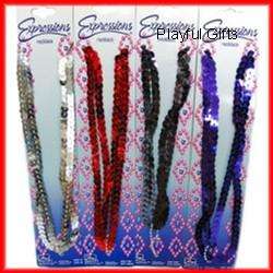 12 Sequin NecklacesGlamorous Party Favors  
