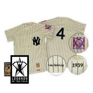  New York Yankees Lou Gehrig 1939 Home Jersey   48 (XL 