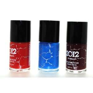  All About Crackle 3 Piece Color Nail Crackle Style Lacquer 
