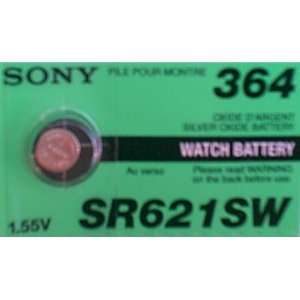  Sony 1.55V Battery 364 / SR621SW Watch Batteries