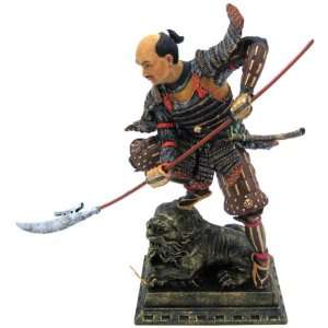  Naginatajutsu Samurai Warrior Statue Japan Hand Painted 