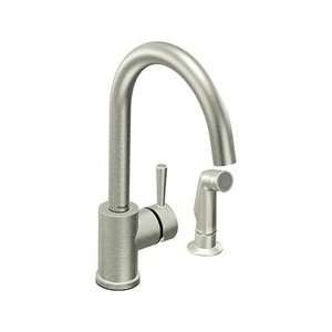 Moen 7106CSL Level One Handle Kitchen Faucet with Side Spray Classic 