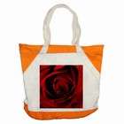   Tote Bag Orange of Beautiful Dark Red Rose (Perfect Rose, Flowers