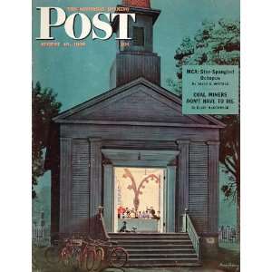 1946 SEP Cover Choir Practice Church Stevan Dohanos   Original Cover 