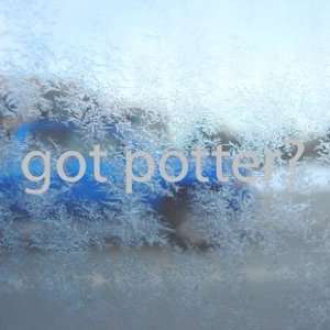  Got Potter? Gray Decal Harry Potter Truck Window Gray 