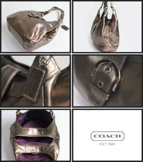 Coach 17092 Soho Leather Large Hobo Hand Bag Purse BRONZE Metallic NWT 
