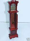 Dollhouse Miniature Mahogany Grandfather Clock