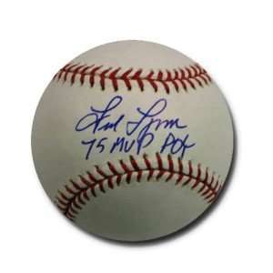   Autographed MLB Baseball with ROY / MVP Inscription 