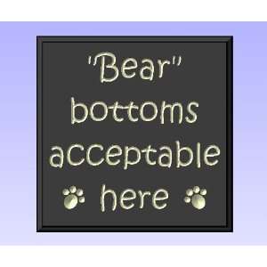  Decorative Wood Sign Plaque Wall Decor with Quote Bear 