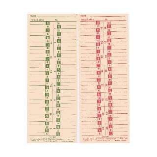  Lathem 1790 Time Cards (Semi Monthly/ Monthly) 2 Sided, 9 