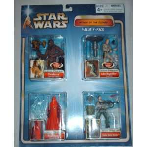   Wars Attack Of The Clones Action Figure Value 4 Pack Toys & Games