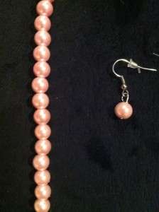 craft Dress up fun fake heavy nice pearl necklace and earring set many 