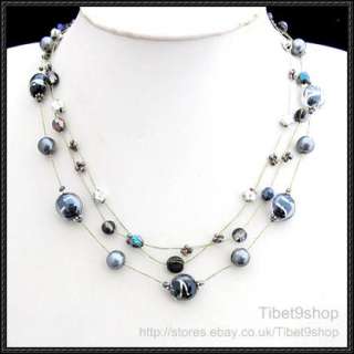 54P 18set Wholesale Coloured Glaze Silk Thread Necklace Bracelet 