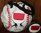 Expandable Two Zipper Baseball Tote Bag With Key Ring ~ NWT ~