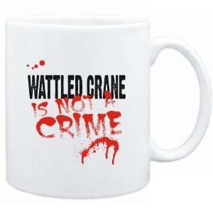 Mug White  Being a  Wattled Crane is not a crime  Animals  