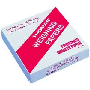 Thomas 20605630 Weigh Paper, 4 Length x 4 Width (Box of 500)  