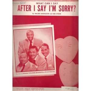  Sheet Music After I Say Im Sorry Billy Williams 48 