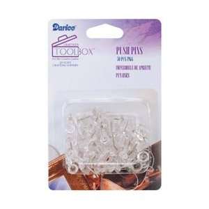  Darice Push Pins Plastic 50/Pkg Clear 1095 21; 6 Items 