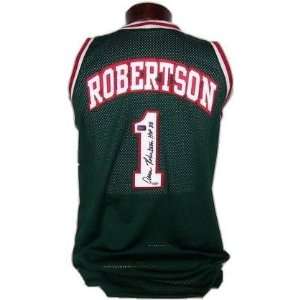 Oscar Robertson Autographed Authentic Throwback Milwaukee Bucks Jersey 