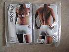 NWT MEN DKNY 3 Classic Cotton Boxer Briefs Pack White MSRP $30