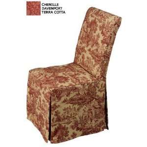  Natural Duck Chair W/slipcover 38hx19w Dvpt Terra Cota 