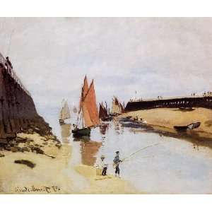   Entrance to the Port of Trouville, by Monet Claude