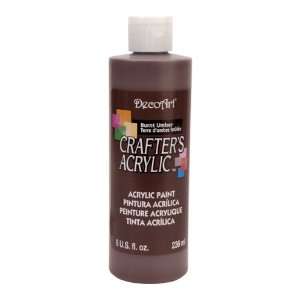   DCA16 9 Crafters Acrylic, 8 Ounce, Burnt Umber Arts, Crafts & Sewing