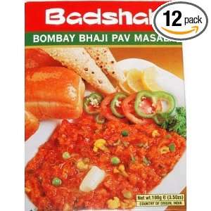 Badshah Masala, Bombay Pav Bhaji, 3.5 Ounce Box (Pack of 12)  